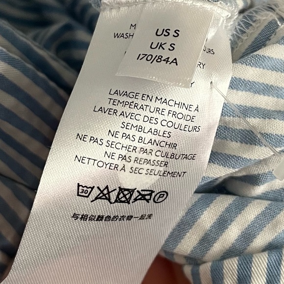 BDG Urban Outfitters • Blue and White Striped Seersucker Dress - Picture 5 of 7